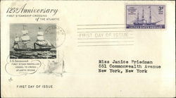 125th Anniversary First Steamship Crossing of the Atlantic, First Day of Issue First Day Covers First Day Cover First Day Cover