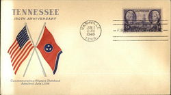 Tennessee 150th Anniversary, Commemorating 150 Years Statehood, Admitted June 1, 1796 First Day Cover