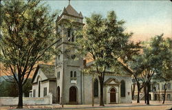 Street View of Old Trinity Church Portsmouth, VA Postcard Postcard