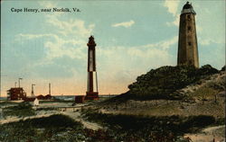 Cape Henry - Lighthouses Postcard