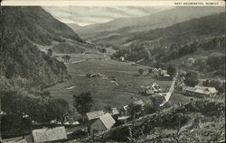 View Down Onto West Bridgewater Vermont Postcard Postcard