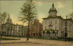 State Normal and Model Schools Trenton, NJ Postcard Postcard