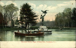 Monument Statue, Roger Williams Park Providence, RI Postcard Postcard