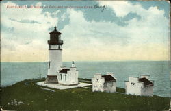 Fort Canby Lighthouse at Entrance to Columbia River Lighthouses Postcard Postcard