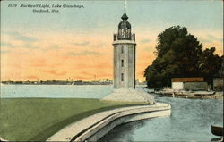 Rockwell Light, Lake Winnebago Oshkosh, WI Postcard Postcard