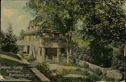 Rudyard Kipling Residence Brattleboro, VT Postcard Postcard