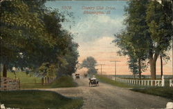 Country Club Drive Bloomington, IL Postcard Postcard