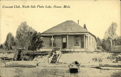 Crescent Club, North Side Platte Lake Honor, MI Postcard Postcard