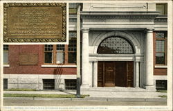 Doorway and Tablet, Peace Conference Building, Portsmouth Navy Yard Kittery, ME Postcard Postcard