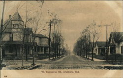 W. Converse St Dunkirk, IN Postcard Postcard