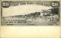 First Sand Bank of South Haven Postcard