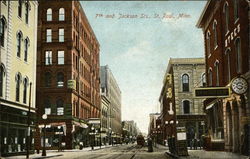 7th and Jackson Sts Postcard