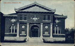 Public Library Hutchinson, KS Postcard Postcard