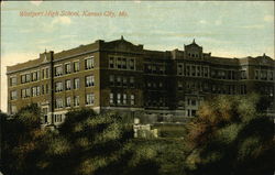 Westport High School and Grounds Kansas City, MO Postcard Postcard