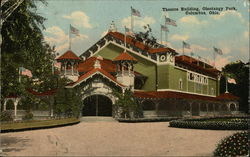 Theatre Building, Olentangy Park Columbus, OH Postcard Postcard