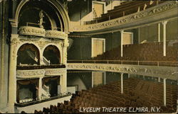 Lyceum Theatre Elmira, NY Postcard Postcard