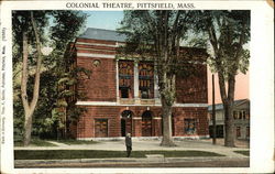 Colonial Theatre Pittsfield, MA Postcard Postcard