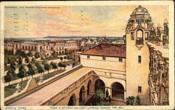 From a Spanish Balcony looking toward the sea 1915 Panama-California Exposition Postcard Postcard