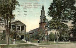 St. Michael's Cathedral and St. Luke's Sanitarium Postcard