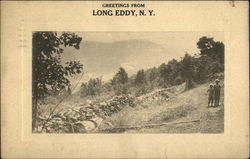 Greetings from Long Eddy New York Postcard Postcard