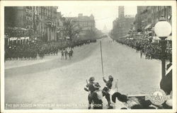 The Boy Scouts in Service at Washington Inauguration Day, March 4, 1913 District Of Columbia Washington DC Postcard Postcard