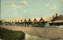 Avenue of Tents Ocean Grove, NJ Postcard Postcard