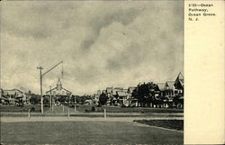 Ocean Pathway Ocean Grove, NJ Postcard Postcard