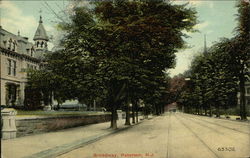 Broadway Paterson, NJ Postcard Postcard