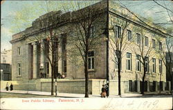 Free Public Library Paterson, NJ Postcard Postcard