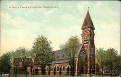 St. Mary's C hurch & Parsonage Postcard