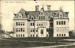 High School Pittsfield, MA Postcard Postcard