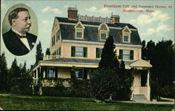 President Taft and Summer Home Postcard