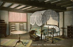 Bed Room, Historical House Postcard