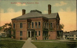 Bradford Town Hall Haverhill, MA Postcard Postcard