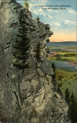 Old Man of Monument Mountain Great Barrington, MA Postcard Postcard