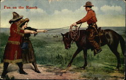 Fun on the Ranch Postcard