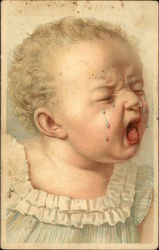 Crying Baby Postcard