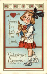 You're Too Late, I'm Took, Valentine Greetings Postcard