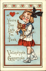 You're Too Late I'm Took, Valentine Greeting Postcard