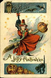 A Jolly Halloween Postcard