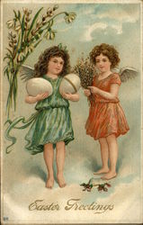 Easter Greetings Postcard