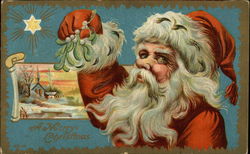 A Merry Christmas Santa Claus Postcard Postcard