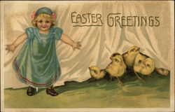 Easter Greetings Postcard