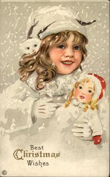 Best Christmas Wishes Children Postcard Postcard