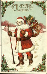 Christmas Greeting Postcard