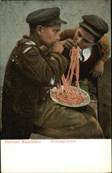 Costumi Napoletani, Mangiamaccheroni Postcard