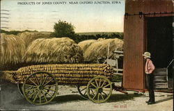 Products of Jones County, Near Oxford Junction, Iowa Exaggeration Postcard Postcard