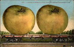 A Carload of Mammoth Apples From Exaggeration Postcard Postcard