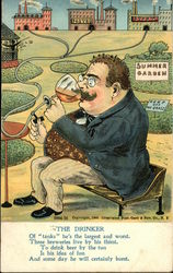 The Drinker, Of Tanks he's the Largest and Worst Three Breweries Live by His Thirst Postcard