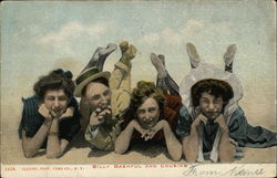 Billy Bashful and Cousins Postcard